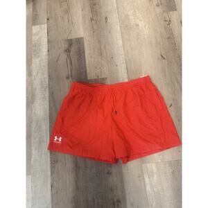 Under Armour Shorts Mens 2XL Red UA Essential Volley Swim Trunks Athletic New